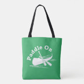 Paddle On Design - All-Over-Print Canvas tas, medi Tote Bag (Achterkant)