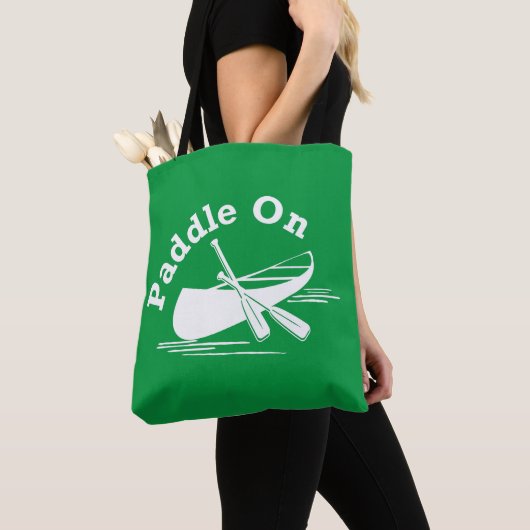 Paddle On Design - All-Over-Print Canvas tas, medi Tote Bag (Dichtbij)