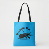 Paddle On Design - All-Over-Print Canvas tas, medi Tote Bag (Voorkant)