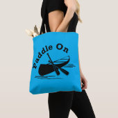 Paddle On Design - All-Over-Print Canvas tas, medi Tote Bag (Dichtbij)