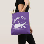 Paddle On Design - All-Over-Print Canvas tas, medi Tote Bag (Dichtbij)