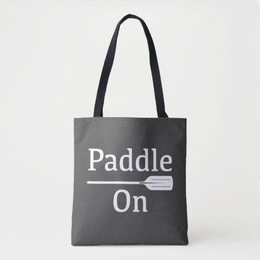 Paddle On Design - All-Over-Print Canvas tas, medi Tote Bag (Voorkant)