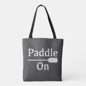 Paddle On Design - All-Over-Print Canvas tas, medi Tote Bag (Achterkant)