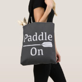 Paddle On Design - All-Over-Print Canvas tas, medi Tote Bag (Dichtbij)