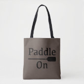 Paddle On Design - All-Over-Print Canvas tas, medi Tote Bag (Voorkant)
