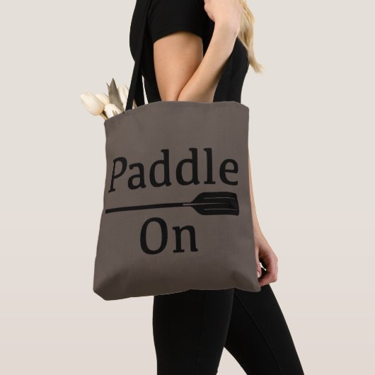 Paddle On Design - All-Over-Print Canvas tas, medi Tote Bag (Dichtbij)