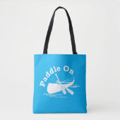 Paddle On Design - All-Over-Print Canvas tas, medi Tote Bag (Voorkant)