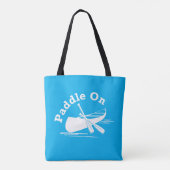 Paddle On Design - All-Over-Print Canvas tas, medi Tote Bag (Achterkant)