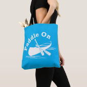 Paddle On Design - All-Over-Print Canvas tas, medi Tote Bag (Dichtbij)