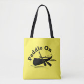 Paddle On Design - All-Over-Print Canvas tas, medi Tote Bag (Voorkant)