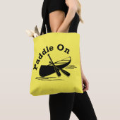 Paddle On Design - All-Over-Print Canvas tas, medi Tote Bag (Dichtbij)