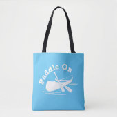 Paddle On Design - All-Over-Print Canvas tas, medi Tote Bag (Voorkant)
