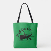 Paddle On Design - All-Over-Print Canvas tas, medi Tote Bag (Achterkant)