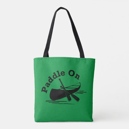 Paddle On Design - All-Over-Print Canvas tas, medi Tote Bag (Achterkant)