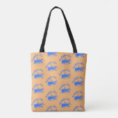 Paddle On Design - All-Over-Print Tassen, Medium Tote Bag (Achterkant)