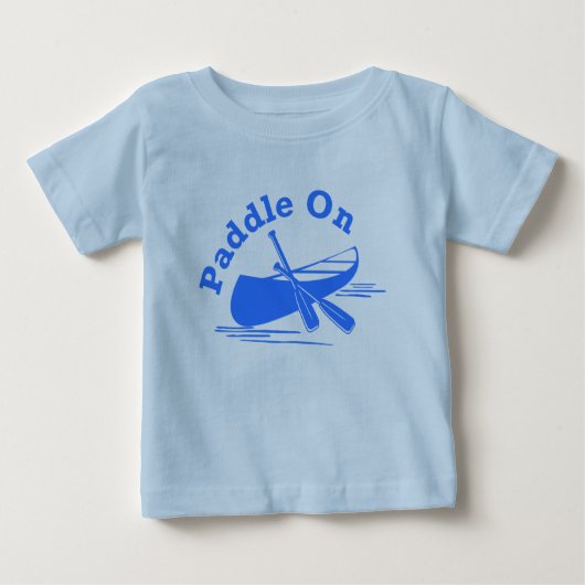 Paddle on Design - Baby Fine Jersey T-Shirt (Voorkant)
