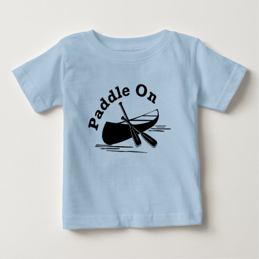 Paddle on Design - Baby Fine Jersey T-Shirt (Voorkant)