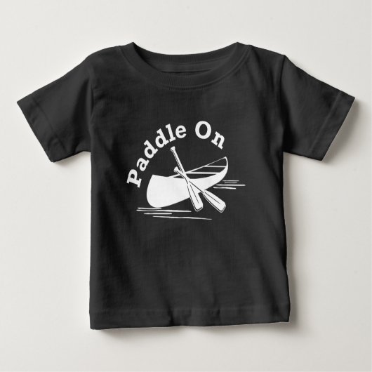 Paddle on Design - Baby Fine Jersey T-Shirt (Voorkant)
