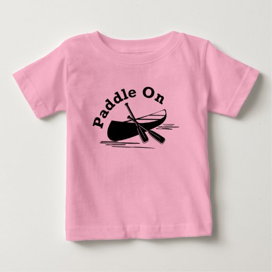 Paddle on Design - Baby Fine Jersey T-Shirt (Voorkant)