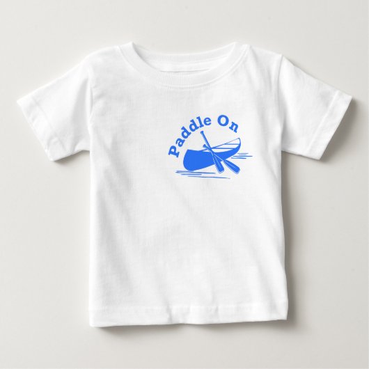 Paddle on Design - Baby Fine Jersey T-Shirt (Voorkant)