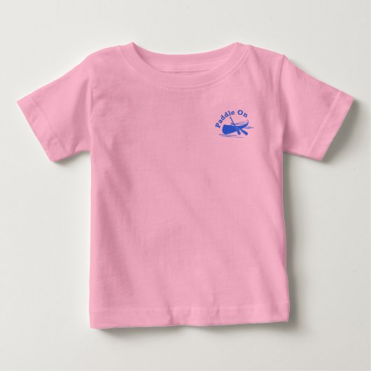 Paddle on Design - Baby Fine Jersey T-Shirt (Voorkant)