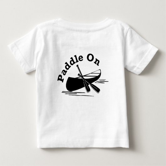 Paddle on Design - Baby Fine Jersey T-Shirt (Achterkant)