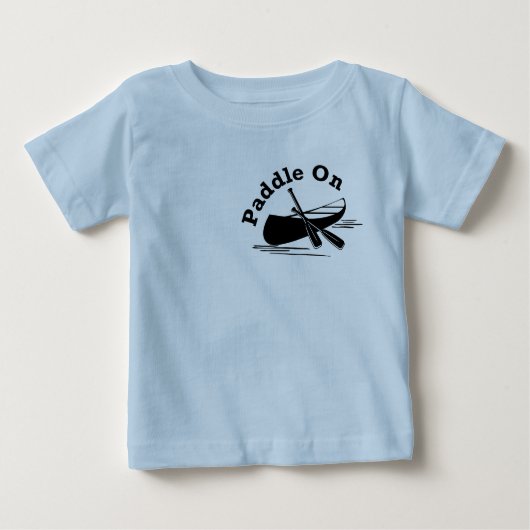 Paddle on Design - Baby Fine Jersey T-Shirt (Voorkant)