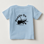 Paddle on Design - Baby Fine Jersey T-Shirt (Achterkant)