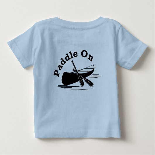 Paddle on Design - Baby Fine Jersey T-Shirt (Achterkant)