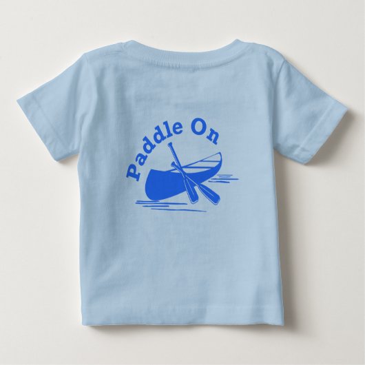 Paddle on Design - Baby Fine Jersey T-Shirt (Achterkant)