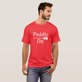 Paddle on Design - Basic Dark T-Shirt (Voorkant volledig)