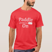 Paddle on Design - Basic Dark T-Shirt (Voorkant)