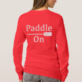 Paddle On Design - Basic T-shirt met lange mouwen (Achterkant)