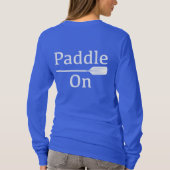 Paddle On Design - Basic T-shirt met lange mouwen (Achterkant)