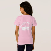 Paddle on Design - Girls' Fine Jersey T-Shirt (Achterkant volledig)