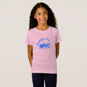 Paddle on Design - Girls' Fine Jersey T-Shirt (Voorkant volledig)