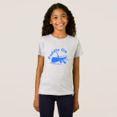 Paddle on Design - Girls' Fine Jersey T-Shirt (Voorkant volledig)