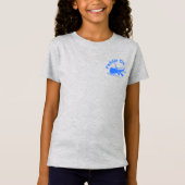 Paddle on Design - Girls' Fine Jersey T-Shirt (Voorkant)