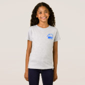 Paddle on Design - Girls' Fine Jersey T-Shirt (Voorkant volledig)