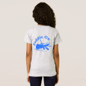Paddle on Design - Girls' Fine Jersey T-Shirt (Achterkant volledig)