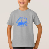 Paddle on Design - Kinderen Basic T-Shirt (Voorkant)