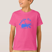 Paddle on Design - Kinderen Basic T-Shirt (Voorkant)