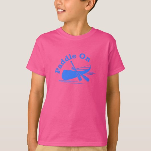 Paddle on Design - Kinderen Basic T-Shirt (Voorkant)