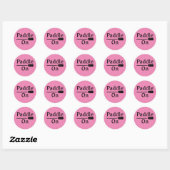 Paddle on Design - Klassieke ronde sticker (Vel)