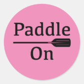 Paddle on Design - Klassieke ronde sticker (Voorkant)