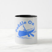 Paddle On Design - Lichtgrijs/Blauwe Combo Mok (Midden)