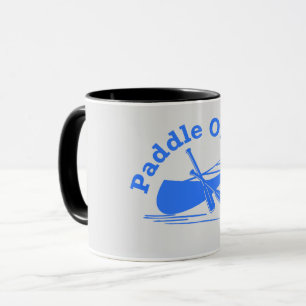 Paddle On Design - Lichtgrijs/Blauwe Combo Mok