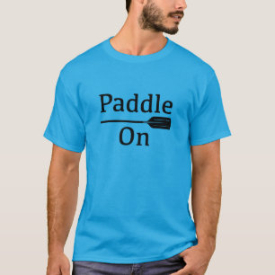 Paddle on Design - Mannen basale donkere T-shirt