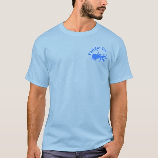 Paddle on Design - Mannen Basic T-Shirt (Voorkant)