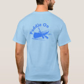 Paddle on Design - Mannen Basic T-Shirt (Achterkant)